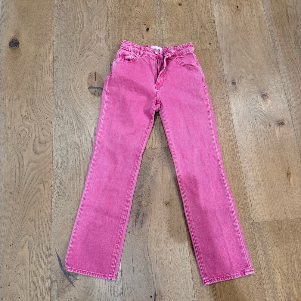 ROLLA'S Pink Straight Leg Women's Jeans